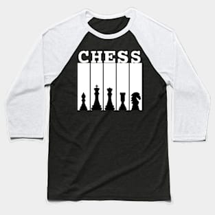 Midnight Chess Baseball T-Shirt